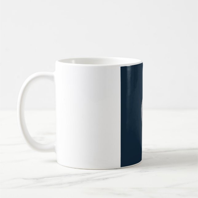 Weichwasserfarbiger Mondphasen-Becher - Tiefes Nav Kaffeetasse (Links)