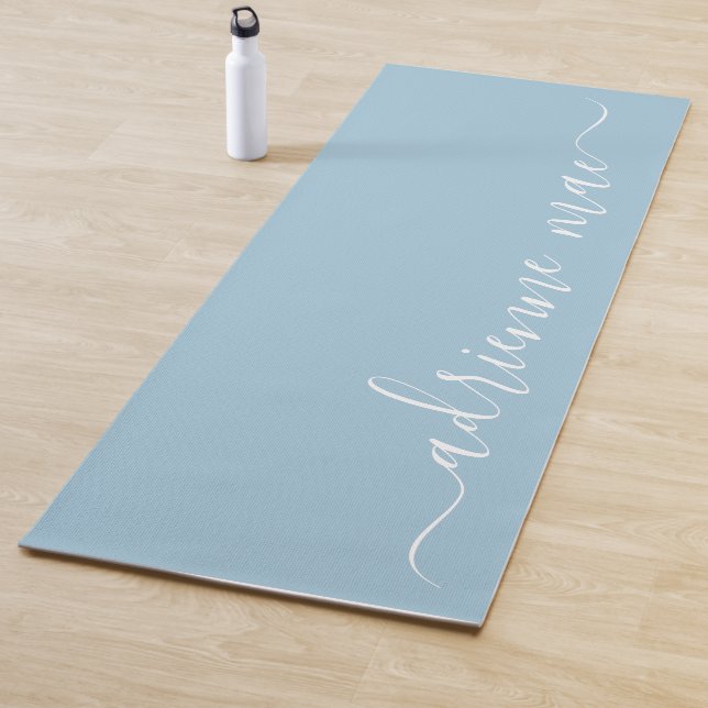 Weichweiser Personalisierter Name Yogamatte (Beispiel)