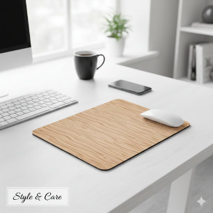 Weichweizenhalter aus glattem Holz Mousepad