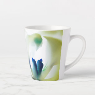 Weichzeichnen, blau und gelb, Orchidee Milchtasse
