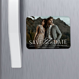 Weichzeichnen Horizontales Foto Save the Date Magnet