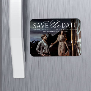 Weichzeichnen Horizontales Foto Save the Date Magnet