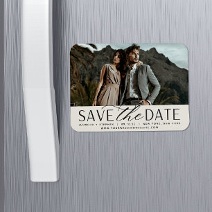 Weichzeichnen Horizontales Foto Save the Date Magnet