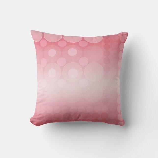 Weichzeichnen Pink Dream Bubbles Muster Kissen / K (Vorderseite)