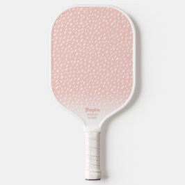 Weichzeichnen Pink Pinsel Polka Dot Muster Cool Pickleball Schläger