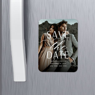 Weichzeichnen Vertikales Foto Save the Date Magnet
