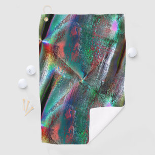 Weichzeichner aus psychedelischer Woody, digital r Golfhandtuch