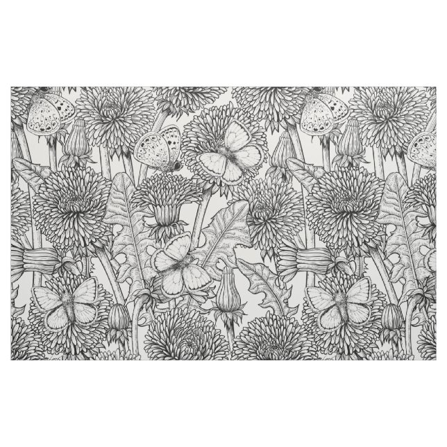 Weide aus Lüstern in Schwarz und Weiß Stoff (Fat Quarter (45,7 x 55,9 cm))