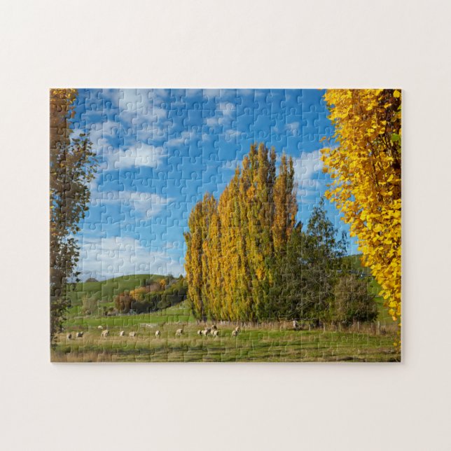 Weide mit Schafen (Horizontal)