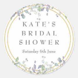 Weideland von Lilac Brautparty Runder Aufkleber