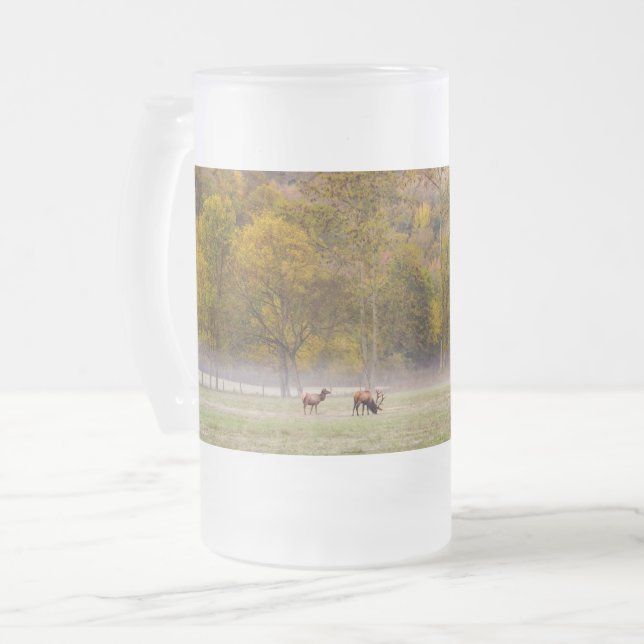 Weideleich Couple Mattierte Bier Tasse (Vorderseite Links)