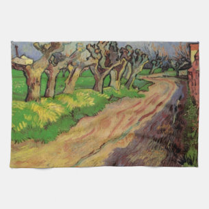 Weiden am Pollard von Vincent van Gogh Geschirrtuch