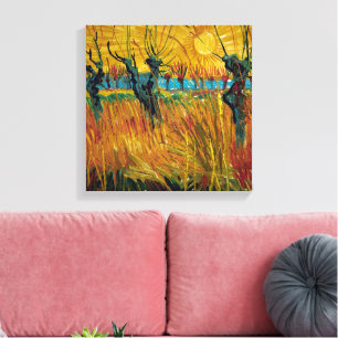 Weiden bei Sonnenuntergang   Van Gogh   Leinwanddruck