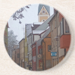 Weiden Identifikation Opf - Snowy-Nebenstraße Getränkeuntersetzer