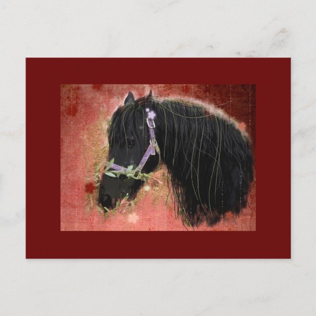 Weiden in den Feldern - Postkarte (Vorderseite)