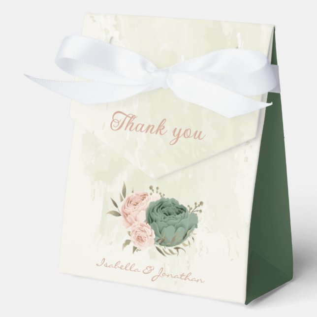 Weidenblütenhochzeit Geschenkschachtel (Vorderseite)