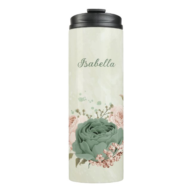 Weidenblütenhochzeit Thermosbecher (Vorderseite)