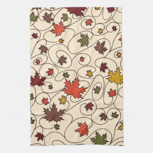 Weidenfallmuster aus dem Ahornleaf Geschirrtuch