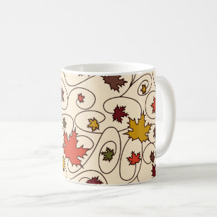 Weidenfallmuster aus dem Ahornleaf Kaffeetasse
