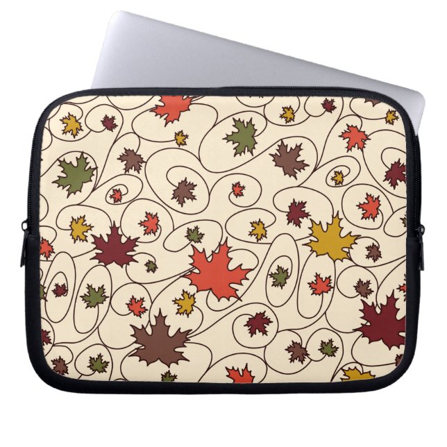 Weidenfallmuster aus dem Ahornleaf Laptopschutzhülle (Vorderseite)