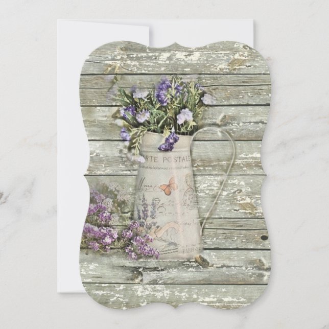 Weidenholzbauernhof Sommerlavender Einladung (Vorderseite)