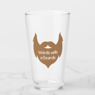 Weido mit einer Beardo-Tasse, Funny Mug, Bart Glas