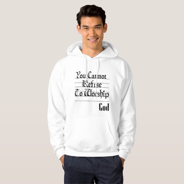 Weigerung, Herrenhoodie anzubeten Hoodie (Vorne ganz)