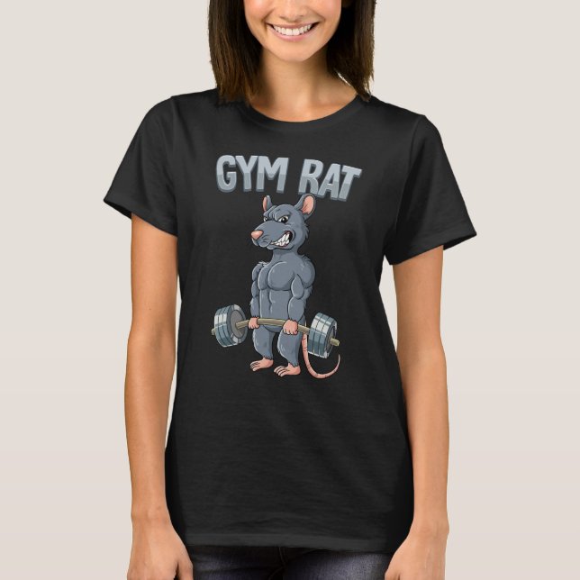 Weight Training Deadlift Gym Rat T-Shirt (Vorderseite)