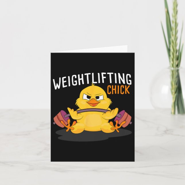 Weightheben Kick Bodybuilding Workout Gym Frauen Karte (Vorderseite)