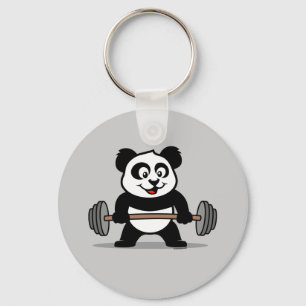 Weightheben Panda Schlüsselanhänger