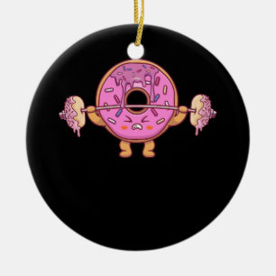 Weightlifing Barbell Funny Workout Gym Weightlifte Keramik Ornament