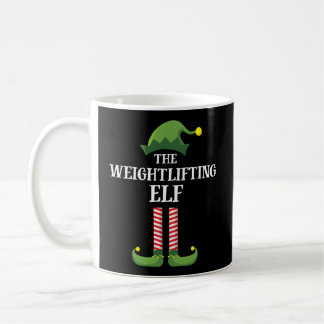 Weightlift Elf Matching Family Group Weihnachten Kaffeetasse