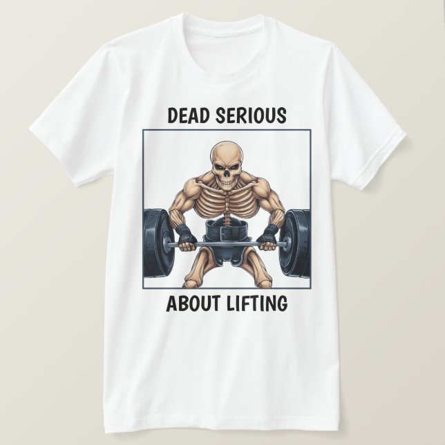 Weightlift Skelett T-Shirt (Design vorne)