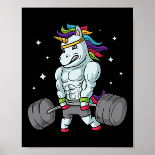 Weightlift Unicorn - Funny Deadlift und Gym Gif Poster