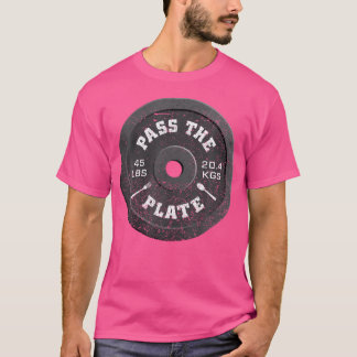 Weightlifter durchquert das Plattengymnastik-Train T-Shirt