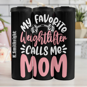 Weightlifter nennt mich Mama Graphic Thermosbecher