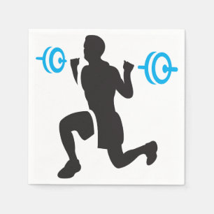 Weightlifter-Papierservietten Serviette