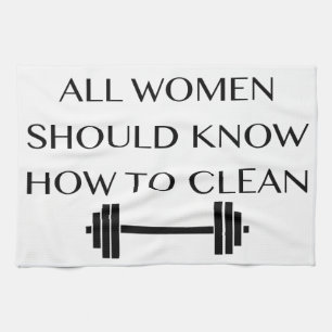 Weightlifting für Frauen Küchentuch