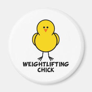 Weightlifting-Küken Magnet