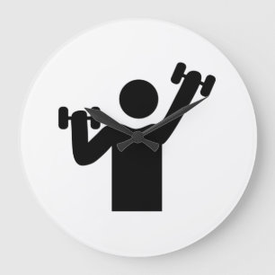 Weightlifting-Übung Große Wanduhr