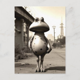 Weiher Frog Stehend von Bridge Postkarte