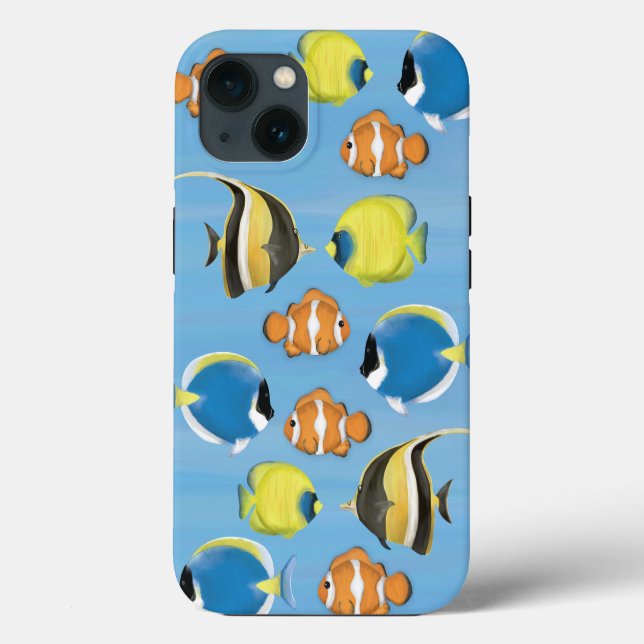 Weiher tropischer Ozean Fisch Meer Natur Case-Mate iPhone Hülle (Rückseite)