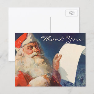 Weihnacht Danke Vintage Postkarte