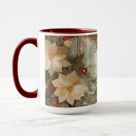 Weihnacht irischer Segen | Hübsche Winter-Blume Tasse