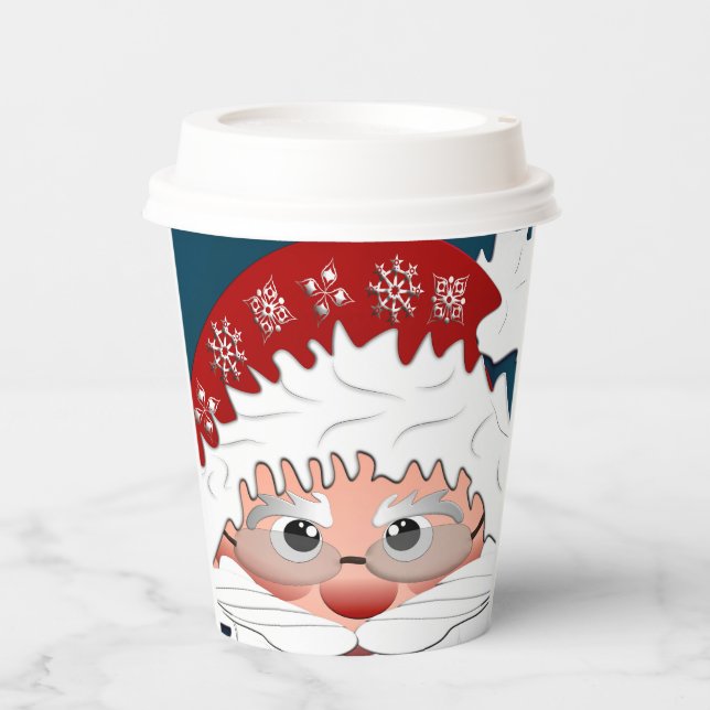 Weihnacht Papp Design  Pappbecher (Vorderseite)