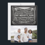 Weihnachten<br><div class="desc">Personalisieren Sie diesen Artikel der Weihnachtsbibel mit der Passage-Schrift von Isaiah 9:6... Für uns ist ein Sohn gegeben: und sein Name wird als wunderbar bezeichnet werden, Counselor, DER MIGHTY GOTT, Der immerwährende Vater, Der Fürst des Friedens. ~Isaiah 9:6 Dunkelgrau und schwarz Tafel mit weißer Textgrafik macht einen schönen lässigen Christlichen...</div>