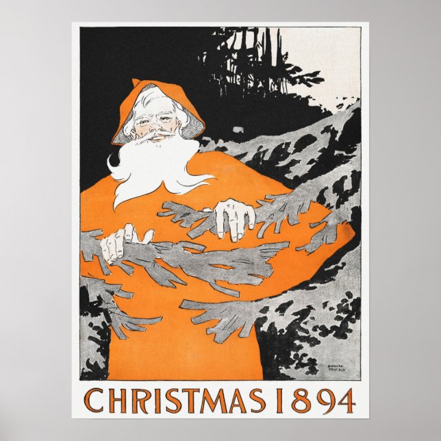 Weihnachten 1894 (1894) Santa Poster (Vorne)