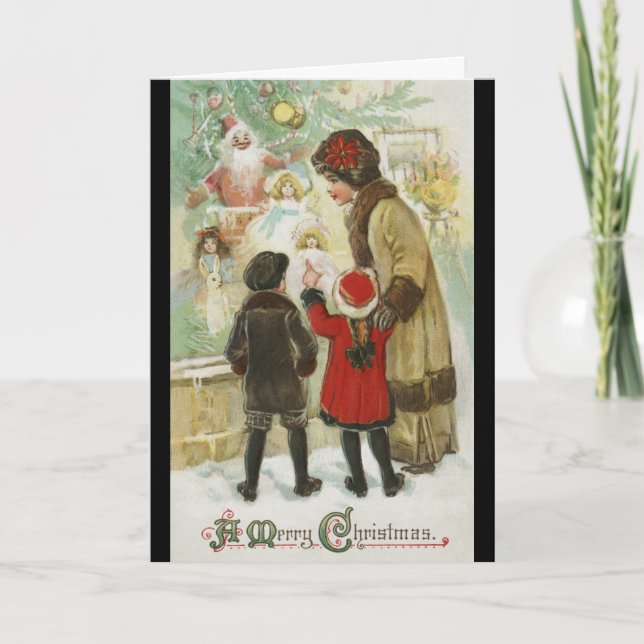 Weihnachten 1912, Window Shopping Karte (Vorderseite)