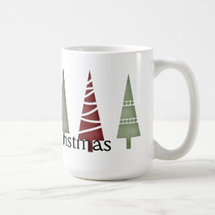 Weihnachten 1 : Baumreihe Frohe Weihnachtsfeier Ta Kaffeetasse