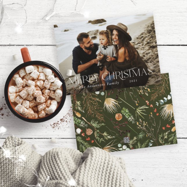 Weihnachten 1 Foto Aquarell botanischer Blumenholi (Von Creator hochgeladen)